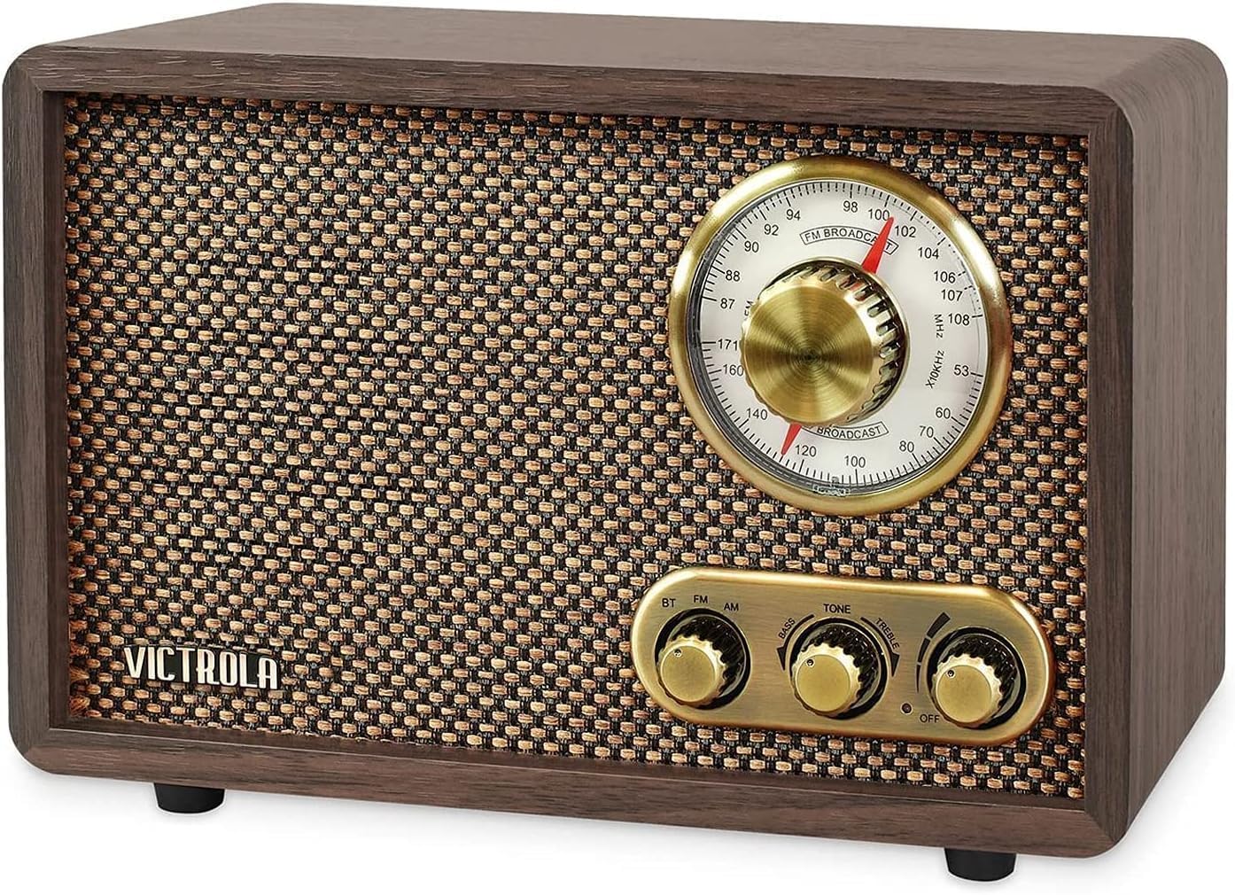 Victrola Willow Retro Wood Bluetooth Radio with Elegant Design