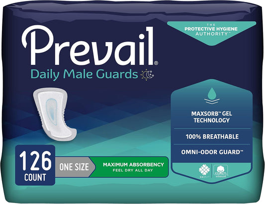 Prevail Proven Male Incontinence Guards - Maximum Absorbency