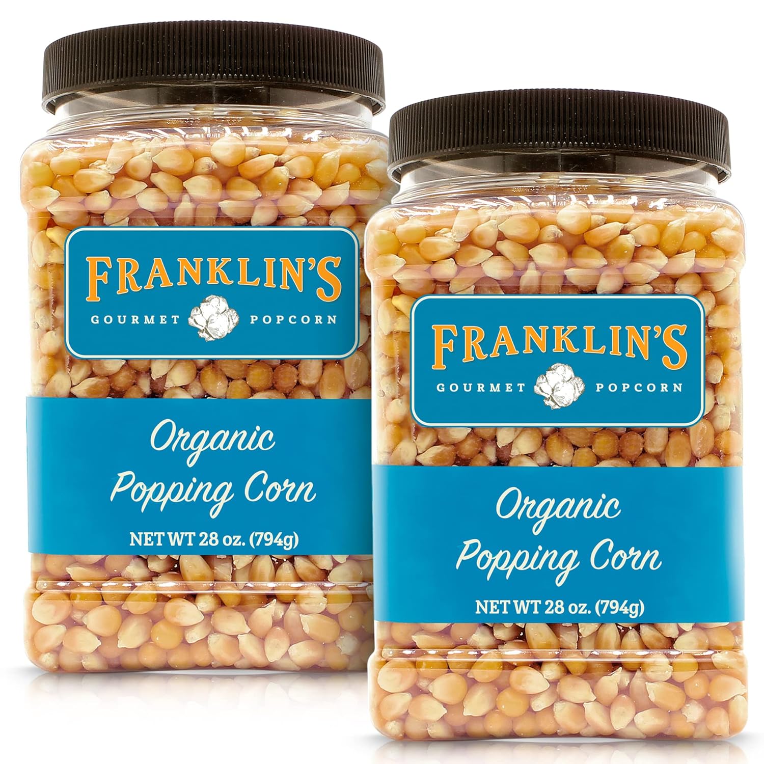 Franklins Gourmet Popcorn Organic Kernels for Perfect Popping