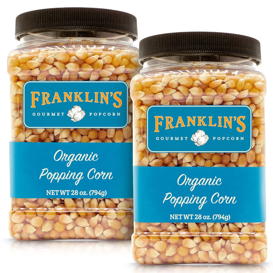 Franklins Gourmet Popcorn Organic Kernels for Perfect Popping