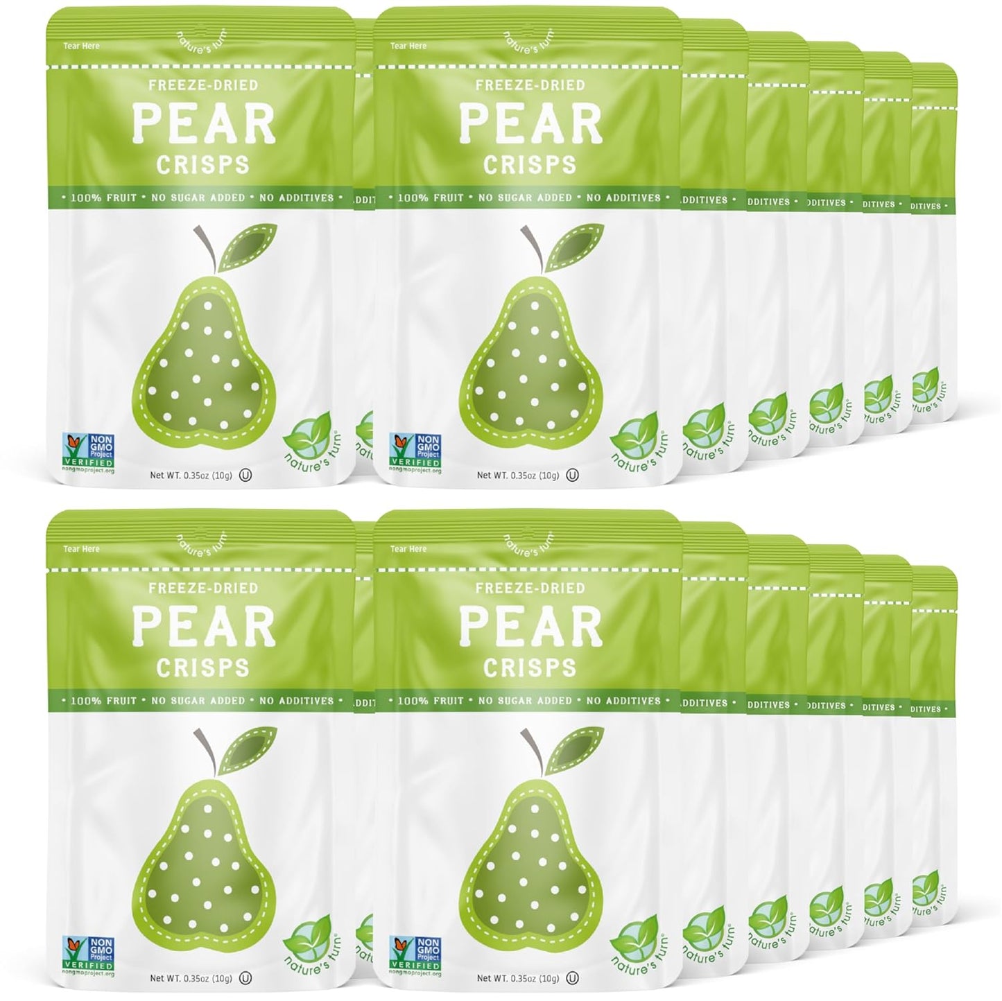 Nature's Turn Freeze-Dried Pear Crisps for Healthy Snacking