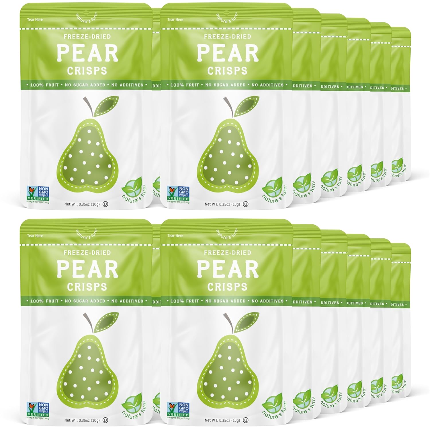 Nature's Turn Freeze-Dried Pear Crisps for Healthy Snacking
