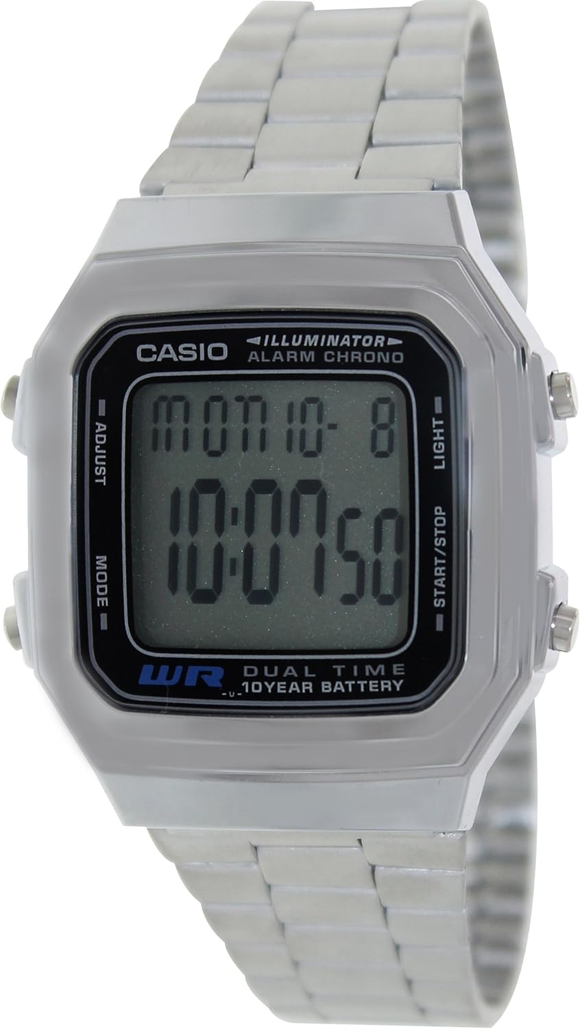 Casio Vintage Men's Silver Quartz Watch - Stylish & Reliable