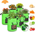 10 Gallon Potato Grow Bags 6 Pack - Breathable Fabric Planters