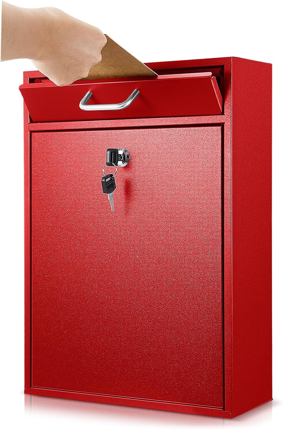 Locking Mailbox with Key for Outdoor Security and Durability