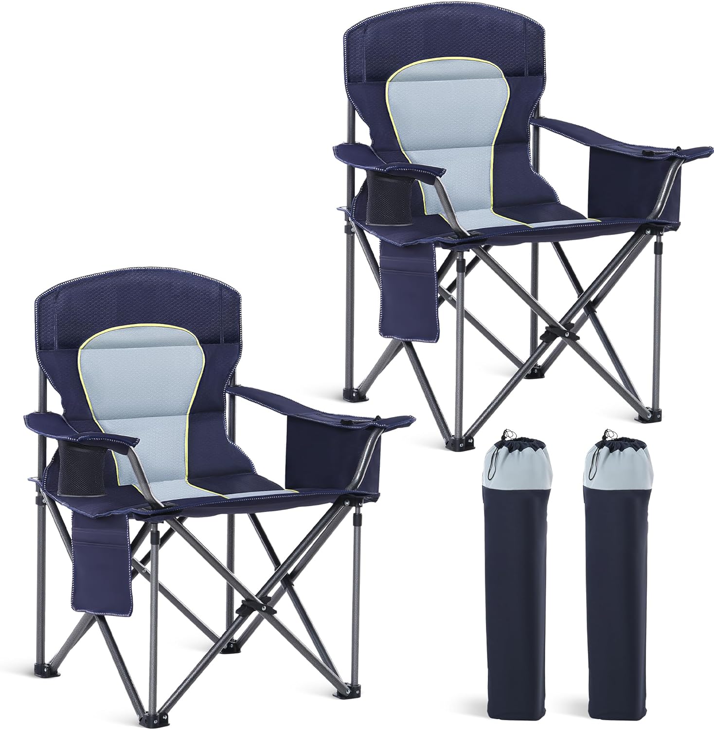 Oversized Camping Folding Chair by HIGH POINT SPORTS for Comfort