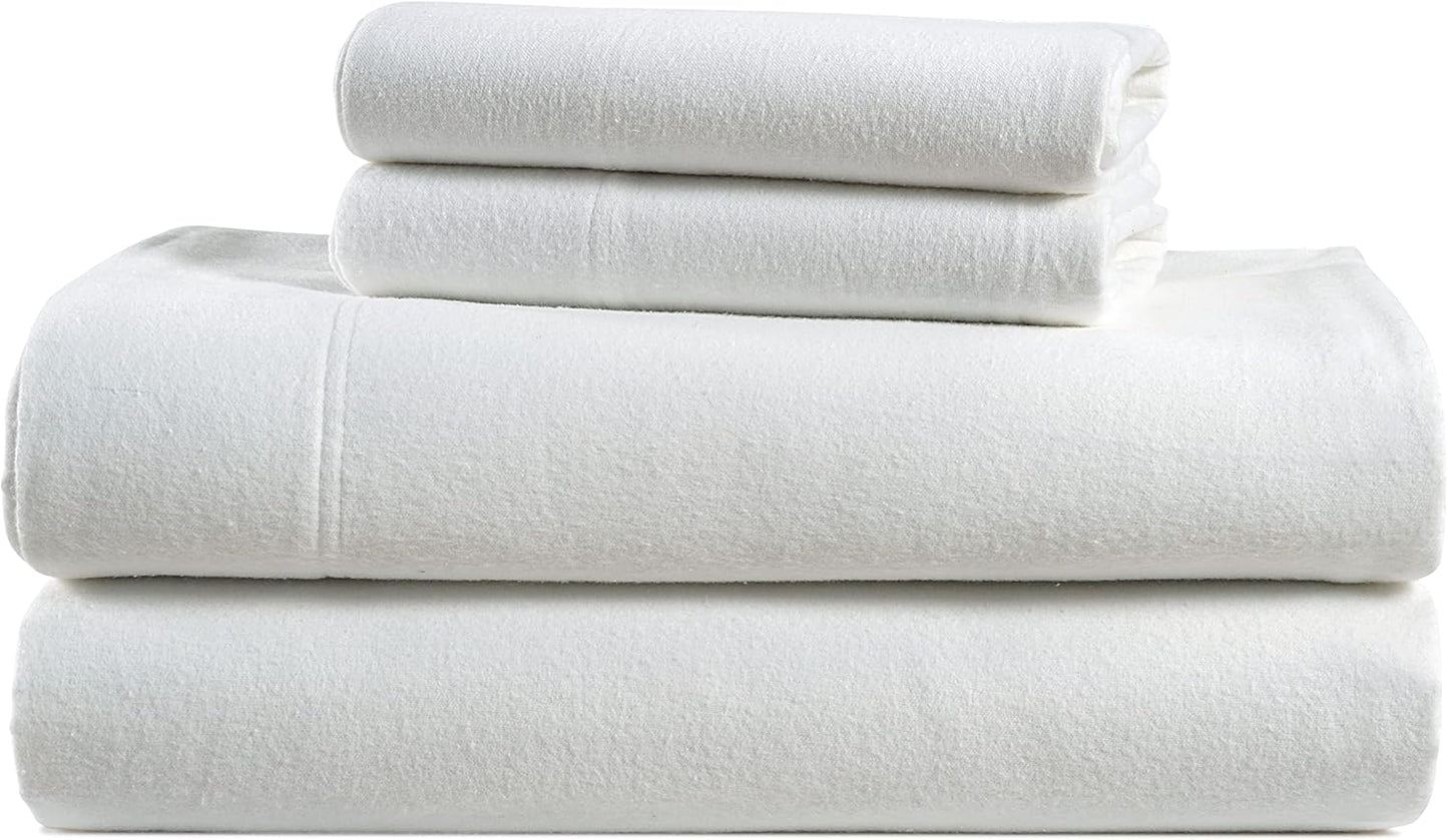 LANE LINEN King Flannel Bed Sheets Set for Cozy Comfort