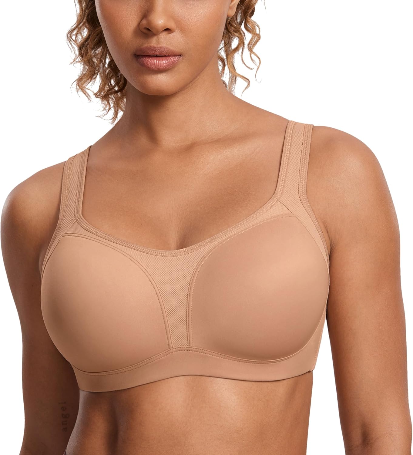 SYROKAN Women's High Impact Underwire Sports Bra for Large Bust