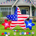 7 FT 4th of July Inflatables Outdoor Decorations - Patriotic Yard Star