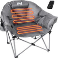 Heated Camping Chair Oversized Portable Folding Chair - Dual Heat