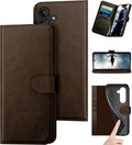 DuckSky Genuine Leather Wallet Case for Samsung Galaxy S24 FE - RFID