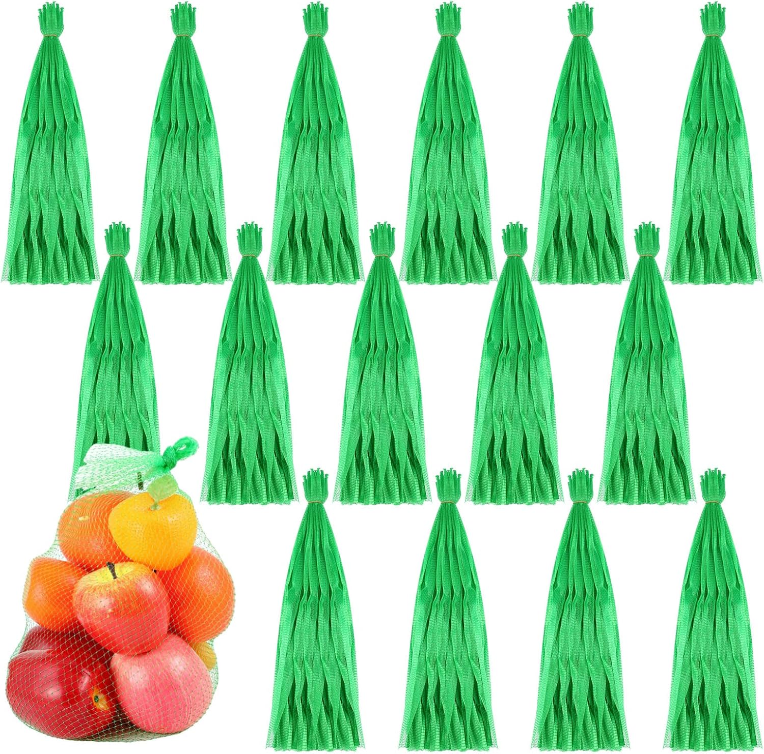 Windyun 1500 Pcs 20 Inch Reusable Mesh Nylon Netting Bags