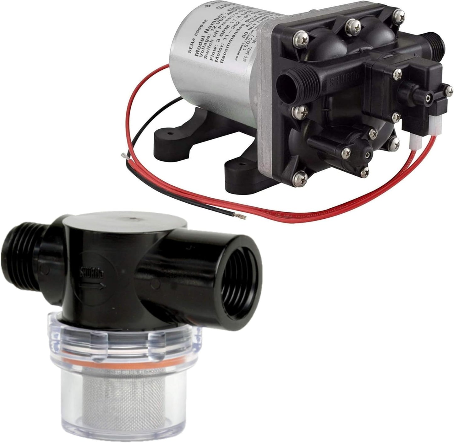 Shurflo 12 Volt RV Water Pump 3.0 GPM for Reliable Plumbing