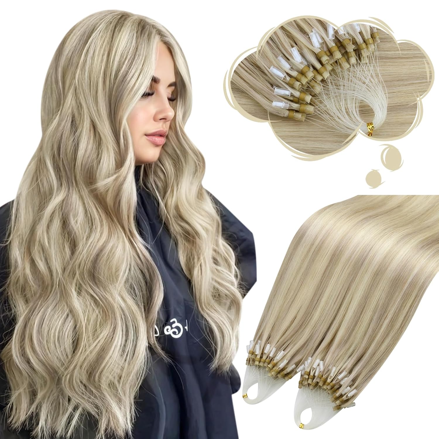Moresoo Micro Loop Hair Extensions for Natural Volume & Length