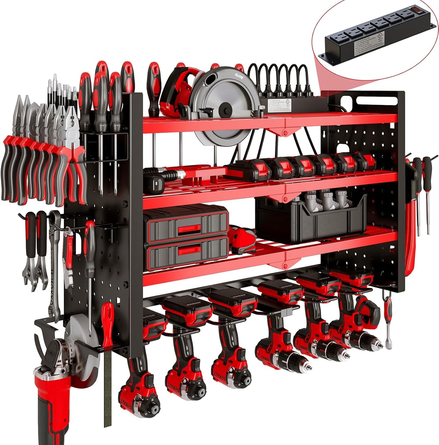 Ultimate Power Tool Wall Organizer - Efficient Charging & Storage