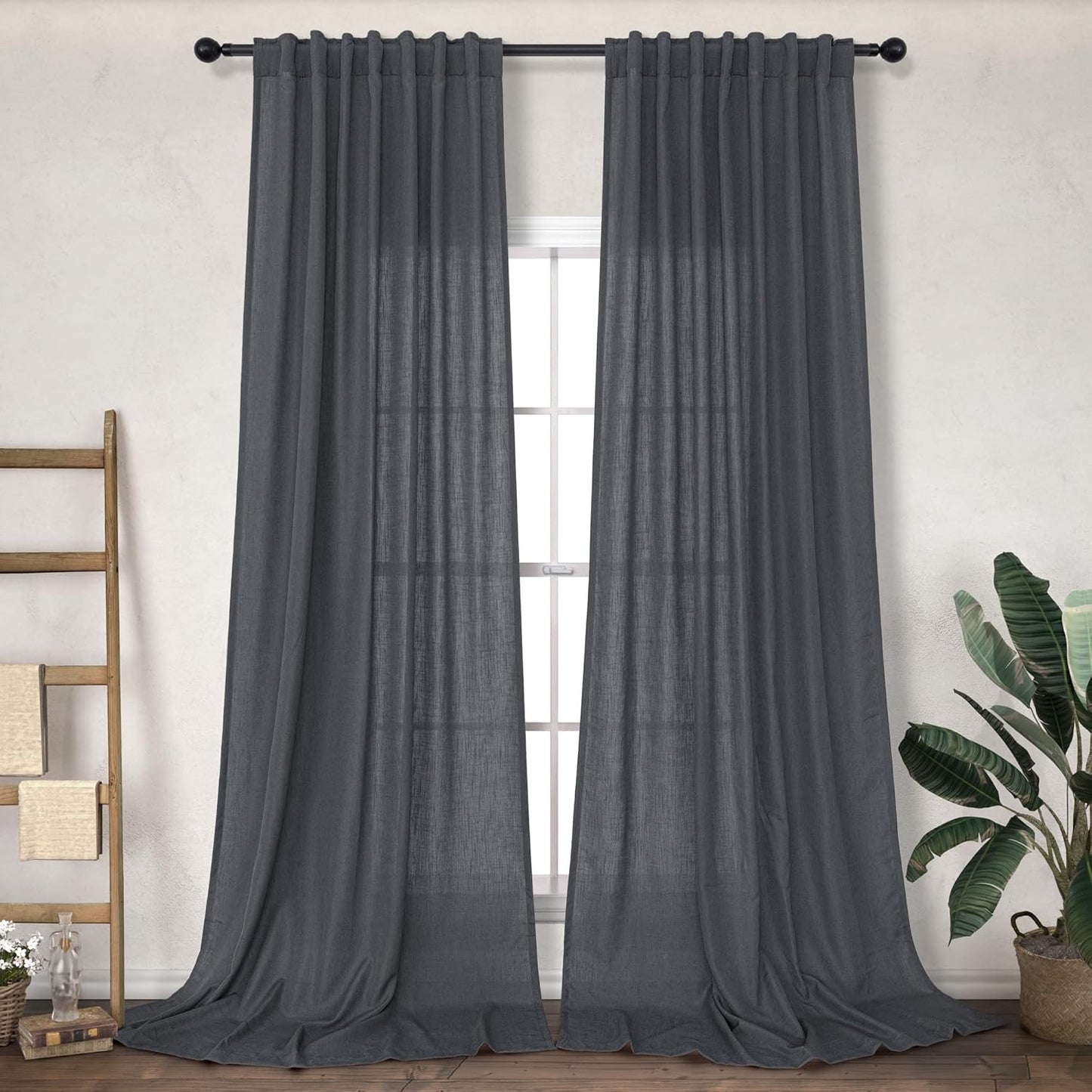 102 Inch Long Curtains for Living Room Dinning 2 Panels Set