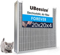 UBeesize 20x20x4 Reusable Electrostatic Air Filter - Permanent HVAC
