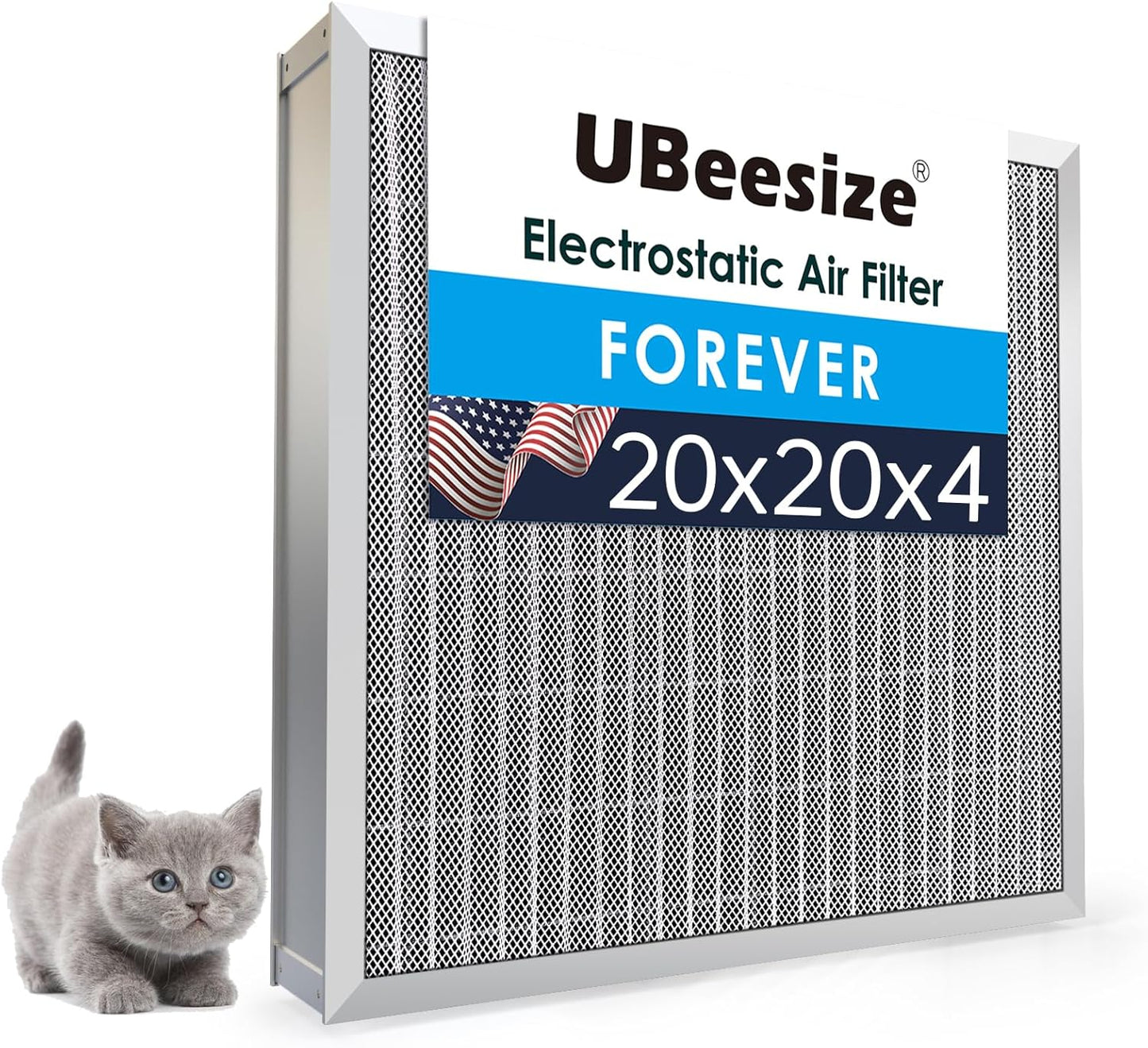 UBeesize Reusable Electrostatic Air Filter for HVAC Systems