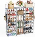 Mavivegue 9 Tiers Tall Shoe Organizer - Stores 50-55 Pairs Efficiently