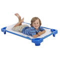 Stackable Kiddie Cot with Sheet, Toddler Size - Space Saving Classroom