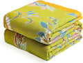 Boho Throw Blanket 80in x 90in - Organic Cotton All-Season Comfort