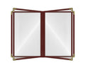 Goodsmart Restaurant Menu Covers 25 Pack Burgundy 8-View Booklet