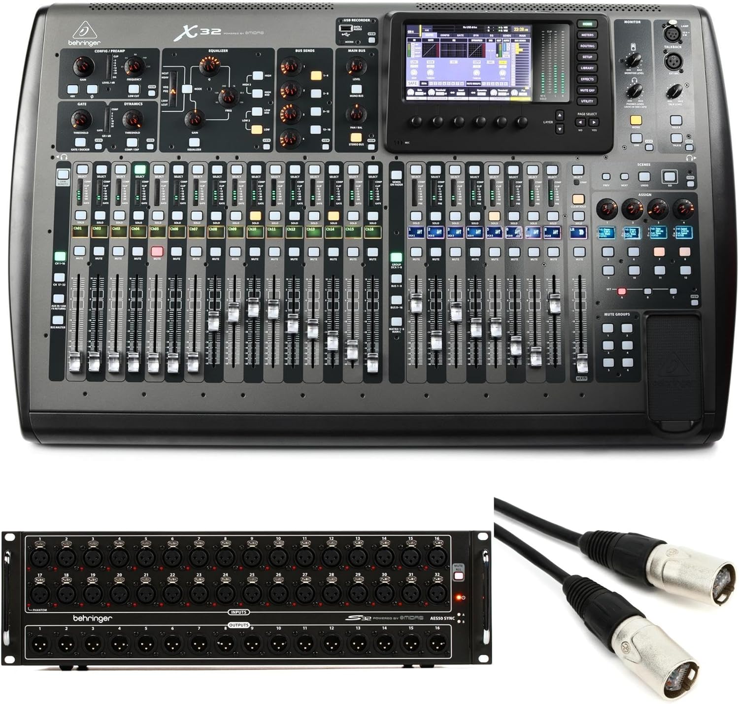 Behringer X32 Digital Mixer Bundle with S32IO Stage Box Review