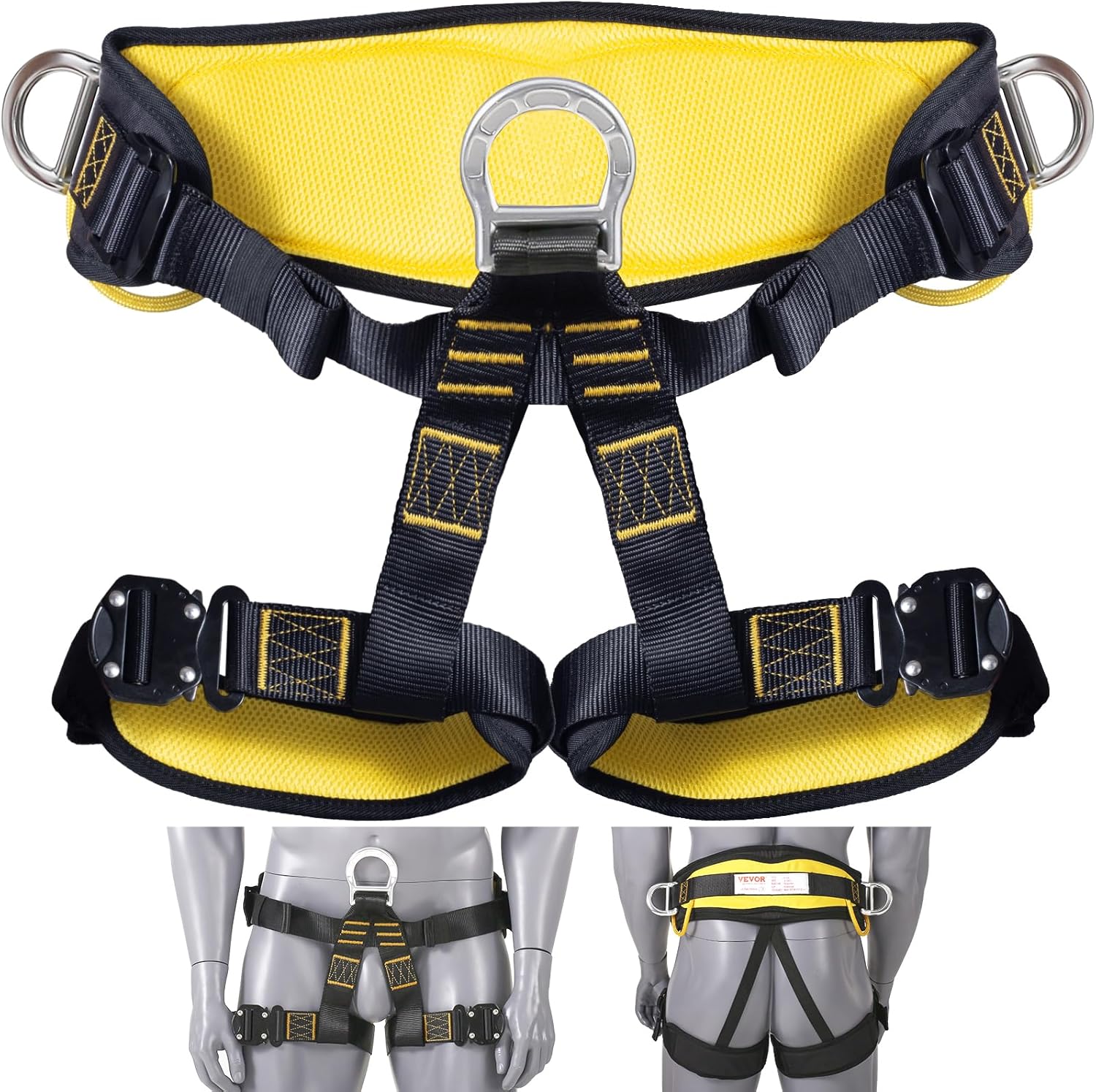 VEVOR Half Body Safety Harness for Tree Climbing and Rescue