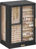 360 Rotating Jewelry Box with 7 Drawers - Vertical Display & Dustproof