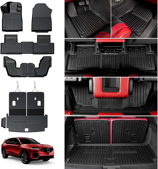 Custom Fit Floor Mats for 2022-2026 Acura MDX with Protectors