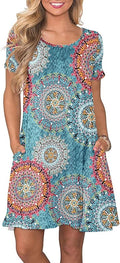 Summer T Shirt Dress for Women Featuring Convenient Pockets