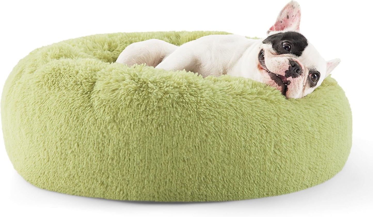 Calming Dog Bed for Small Dogs - Cozy Donut Design for Pets