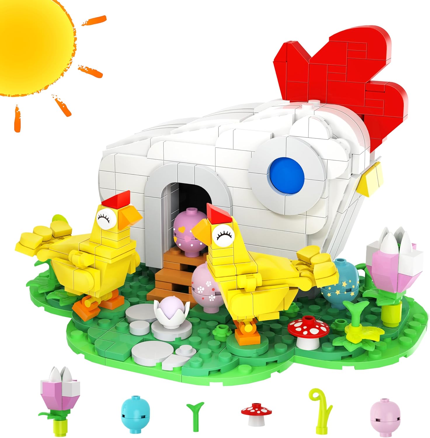 Easter Chicks Farm Building Kit - Fun for Kids!