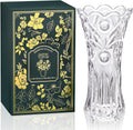 JASVIC 12 Inch Crystal Vase for Flowers in Luxury Gift Box