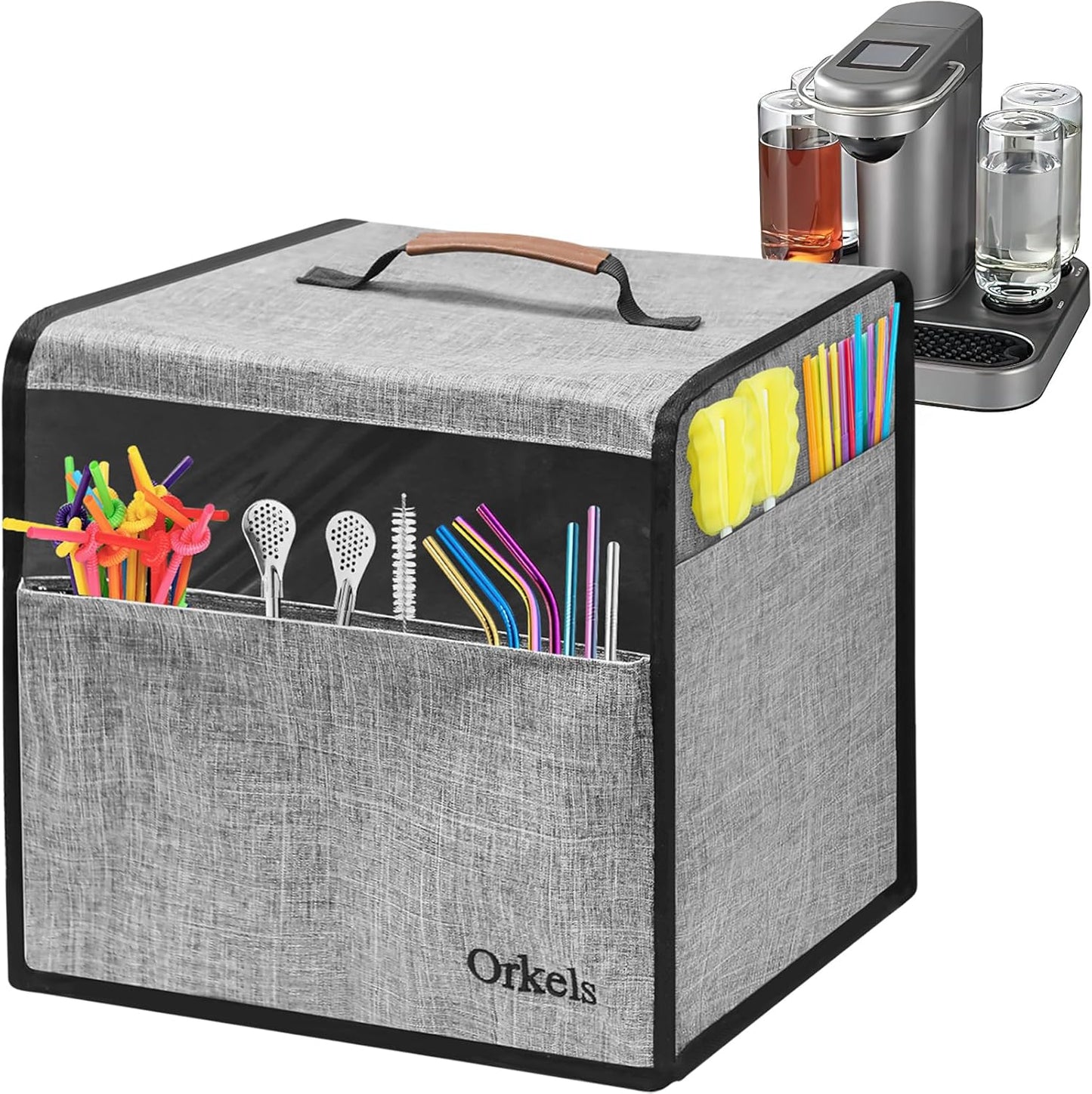 Bartesian Cocktail Machine Dust Cover - Gray, Organized Storage