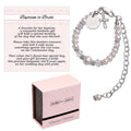 Personalized Sterling Silver Cross Bracelet for Girls - Engraved
