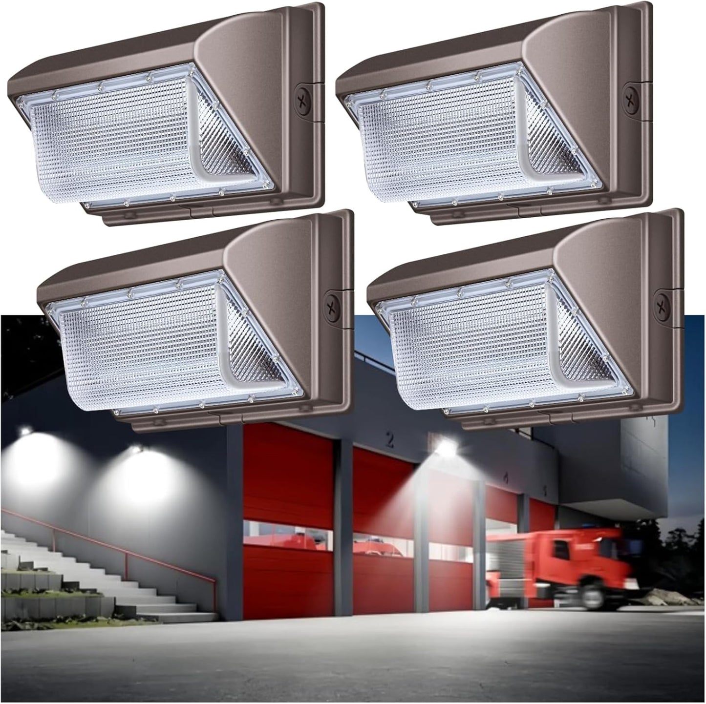 120W LED Wall Pack Lights for Outdoor Security and Brightness