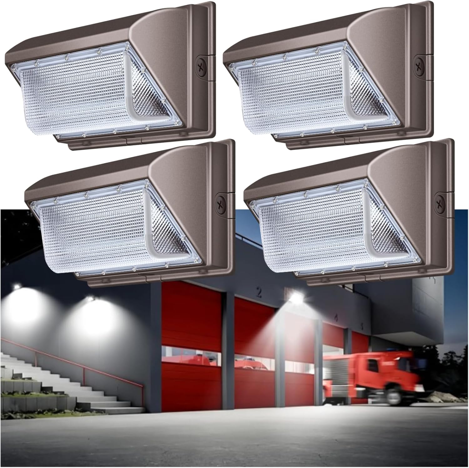 120W LED Wall Pack Lights for Outdoor Security and Brightness