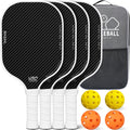 Fiberglass Pickleball Paddles Set - 4 Paddles with Bag