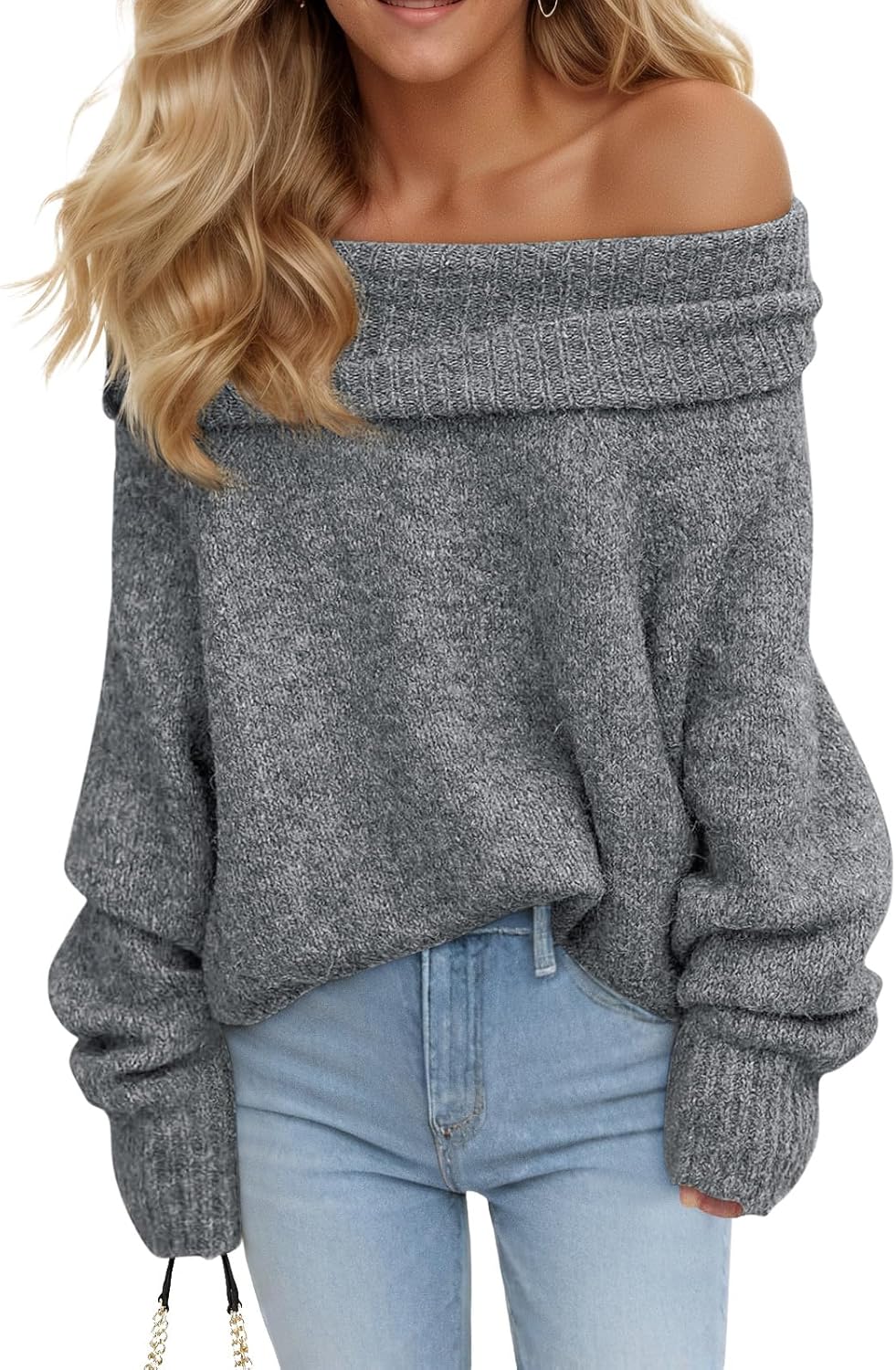 Womens Off The Shoulder Sweaters for Trendy Fall Fashion