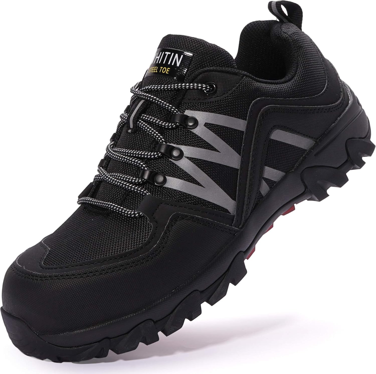 WHITIN Men's Steel Toe Slip Resistant Work Shoes for Safety