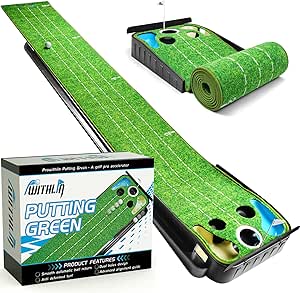 Indoor Putting Mat with Ball Return for Golf Practice Training