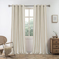 DriftAway Chris Linen Blackout Curtains 84in - Thermal, Sound Reducing
