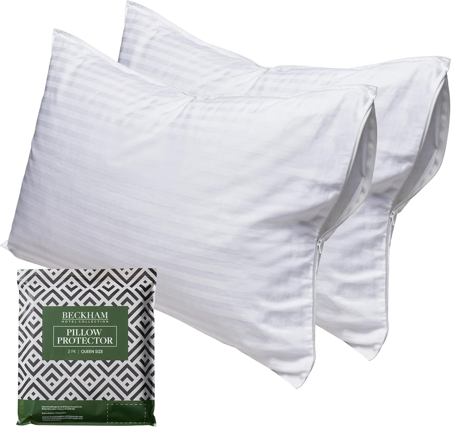 Beckham Hotel Collection Queen Size Pillow Protector Set of 4