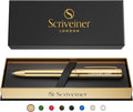 Scriveiner Personalized Gold Ballpoint Pen - Luxury Engraved Gift