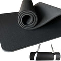 10mm Thick Yoga Mat with Strap for Women & Men - Cushioned POE Mat