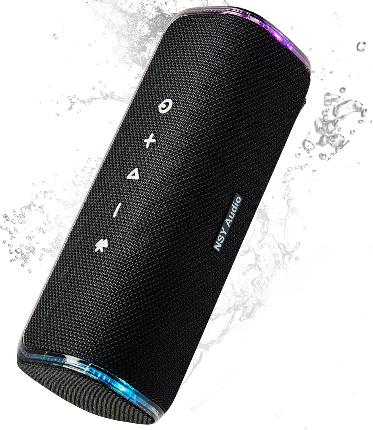 40W Portable Bluetooth Speaker for Shower with LED Lights