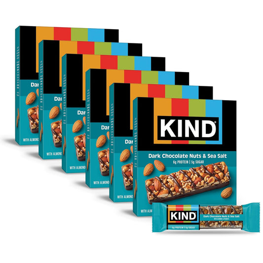 KIND Bars Dark Chocolate Nuts and Sea Salt Healthy Snacks
