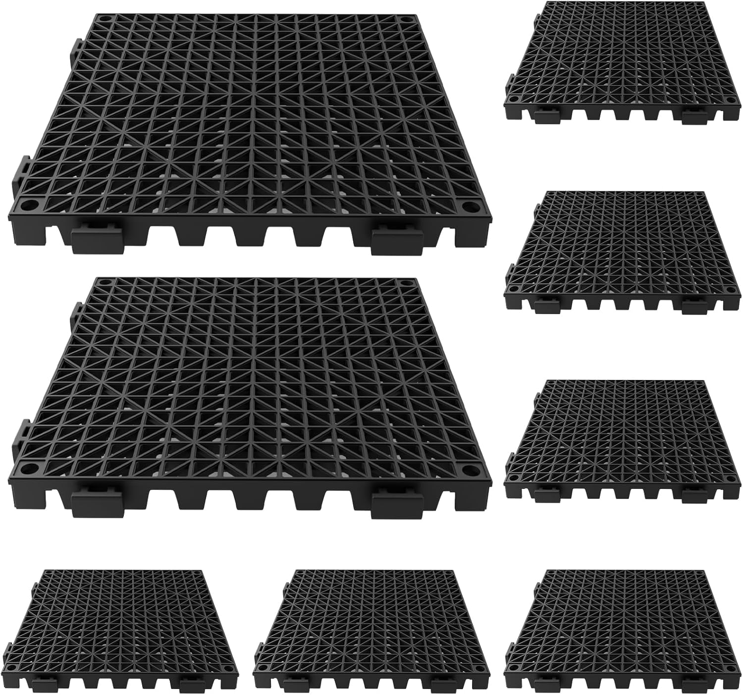 Tioncy Interlocking Rubber Mats for Bar Countertop 12 x 12 in