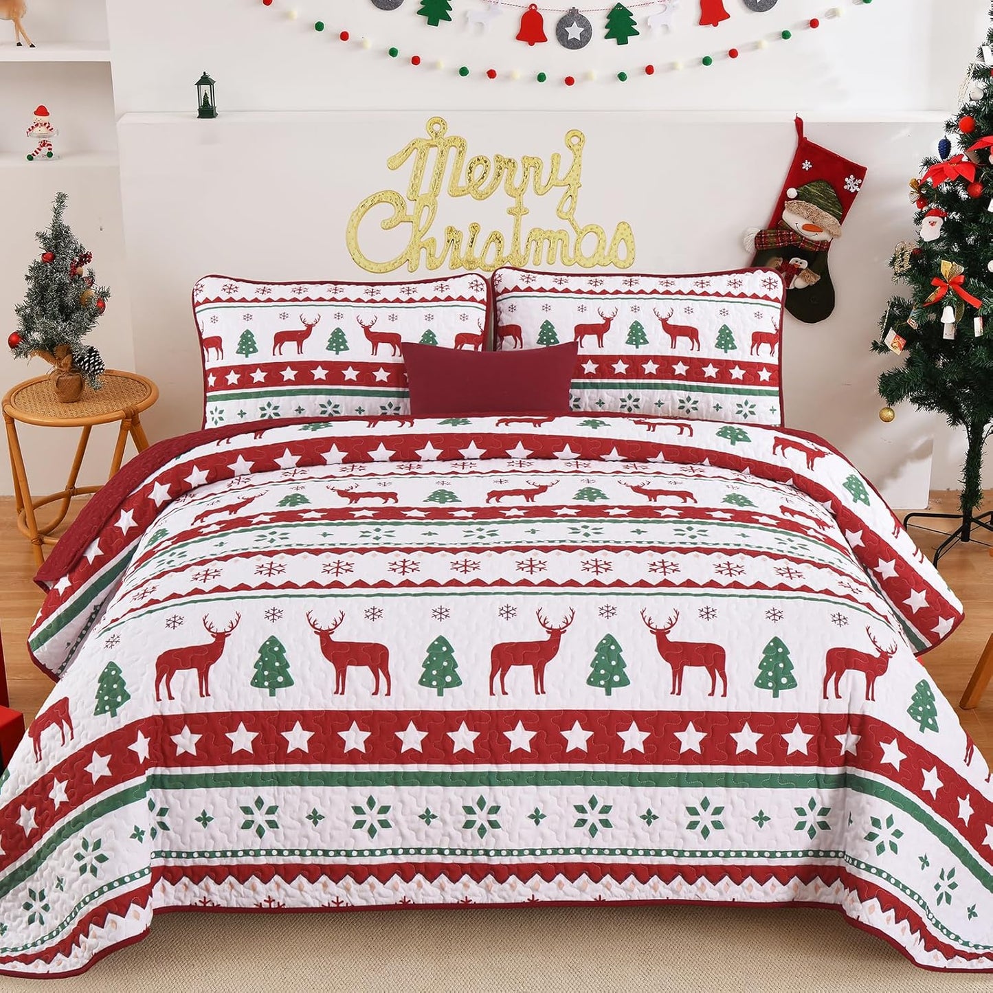 Goodidea Christmas Quilt Set King Size for Festive Decor